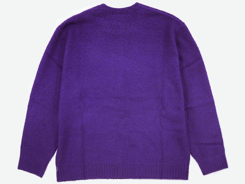 Supreme 'Pilled Sweater'セーター クルーネック ニット ロゴ パープル