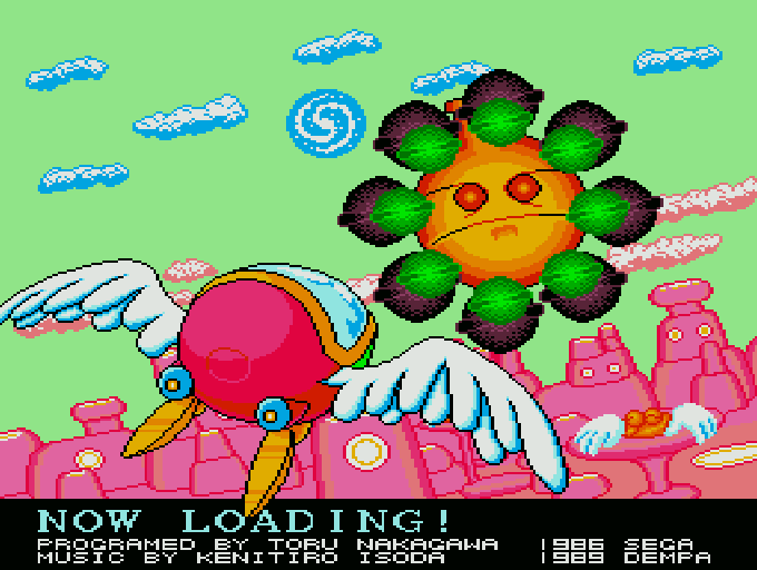 ファンタジーゾーン for X68000 (C)1986 セガ, (C)1989 電波新聞社