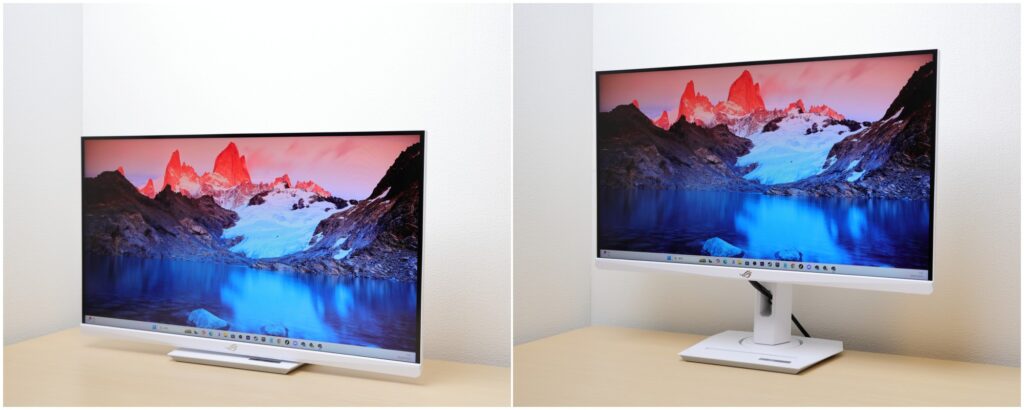 ROG Strix XG27UCG-Wをレビュー！画質重視とゲーム性能重視を自由に