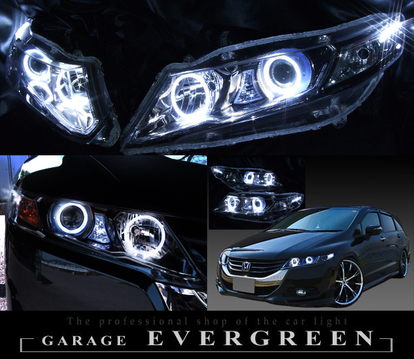 RB3/RB4 オデッセイ 前期ベース 4連LEDイカリング&増設サイドLED 仕様