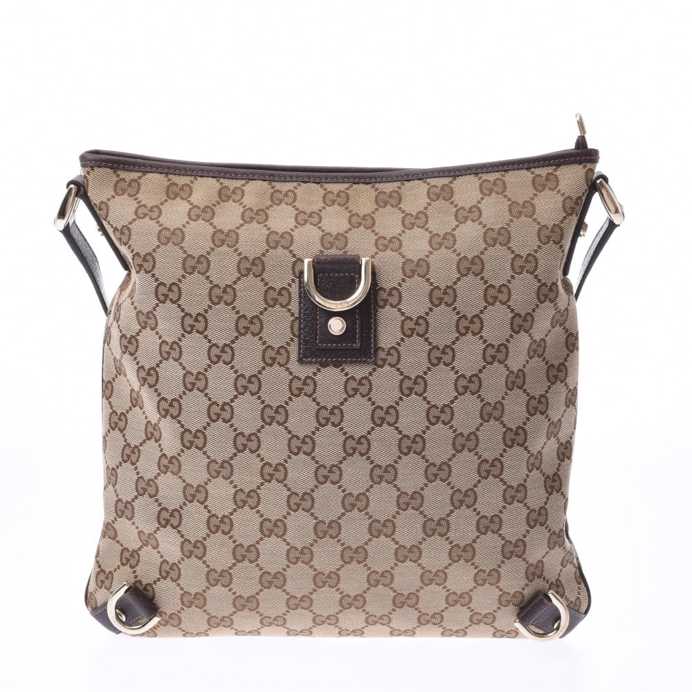 グッチGGキャンバス ベージュ/茶 レディース ショルダーバッグ 131326