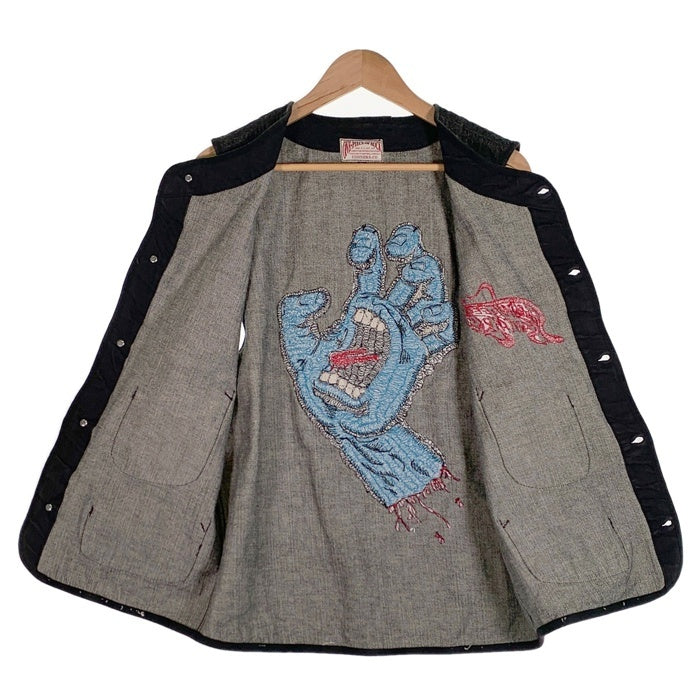 One Piece Of Rock ワンピースオブロック ブラックデニム ベスト