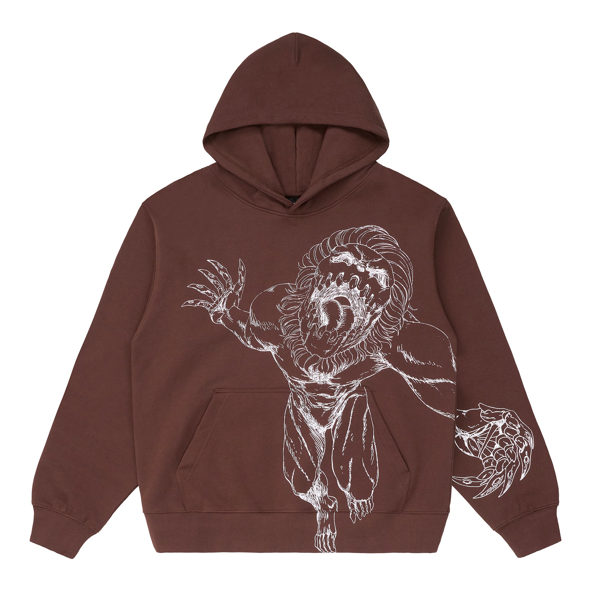 AOT JAW LINE HOODIE (BROWN) – Hypland