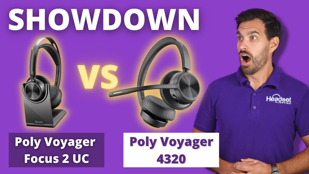 Poly Voyager Focus 2 UC VS. Poly Voyager 4320 Mic Test VIDEO