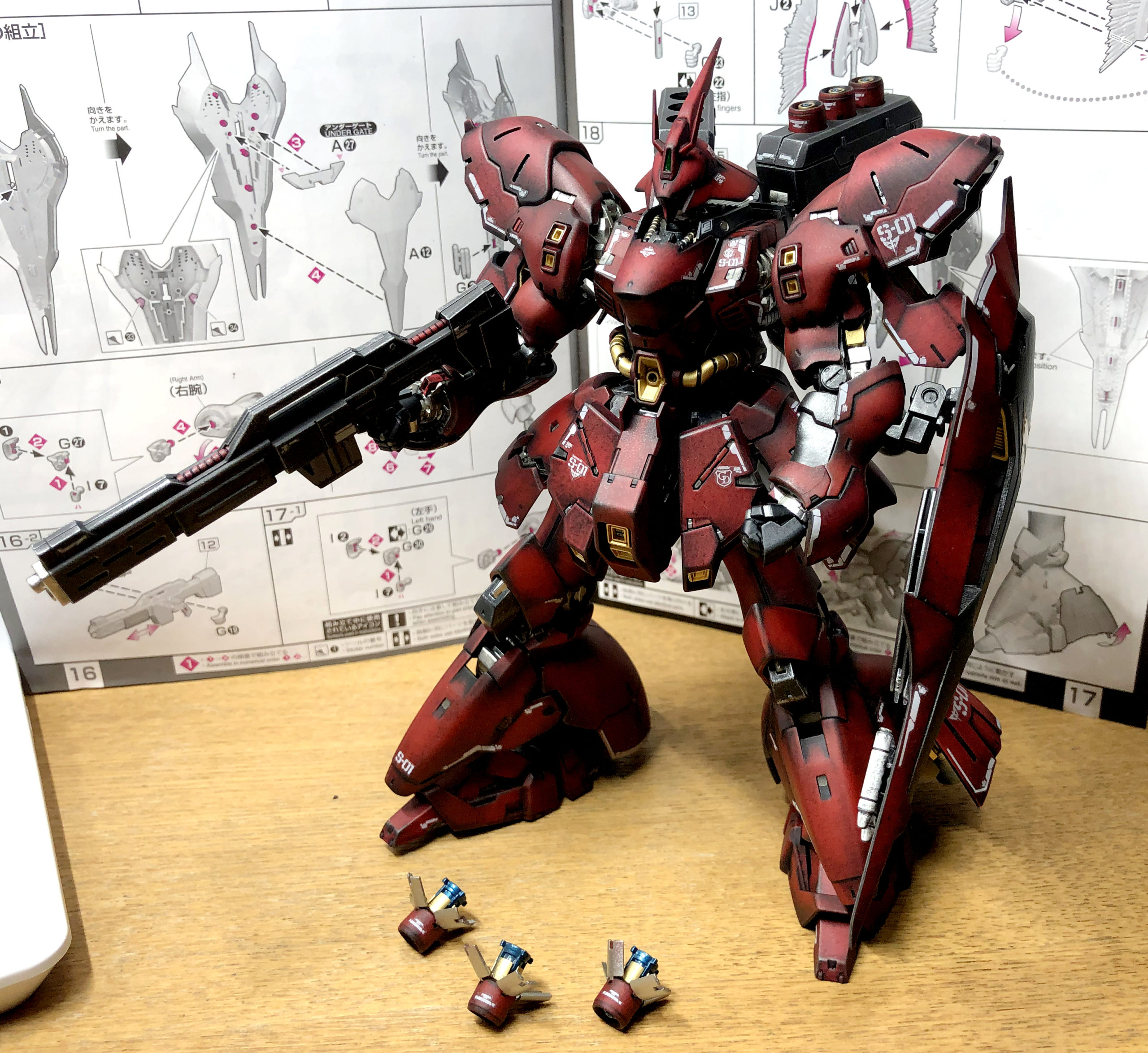 けん 製作依頼品】RG MSM-004 サザビー 塗装済完成品 けん 製作依頼品