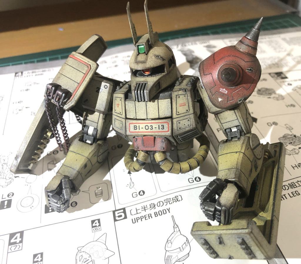川口名人版 MS-06J ZAKU2 陸戦型 量産型ザクMG1/100 完成 – Zang Dang