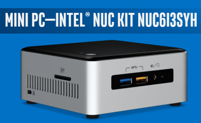 Intel NUC Kit NUC6i3SYH Mini PC | VillMan Computers