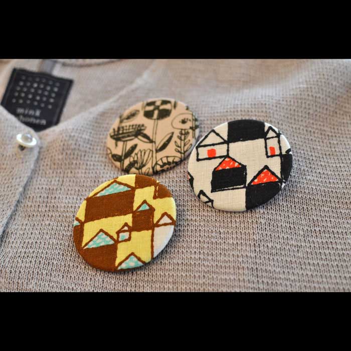 ミナペルホネン thank you very badge 布バッチ | Lin total fashion