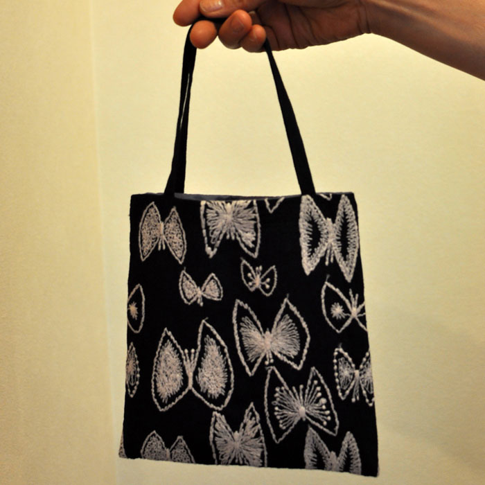 ミナペルホネン sky flower ミニバッグ navy | Lin total fashion