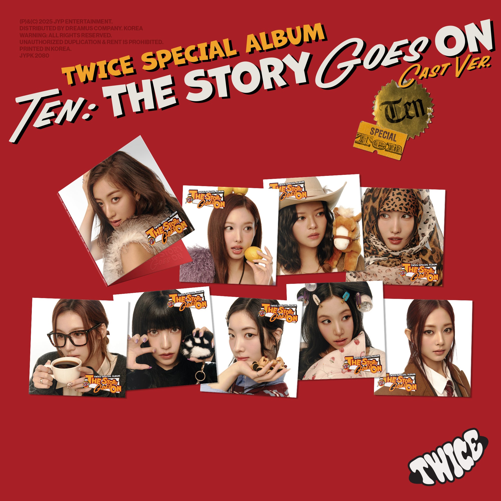 TWICE SPECIAL ALBUM『TEN: The Story Goes On』CAST ver. 9バージョン