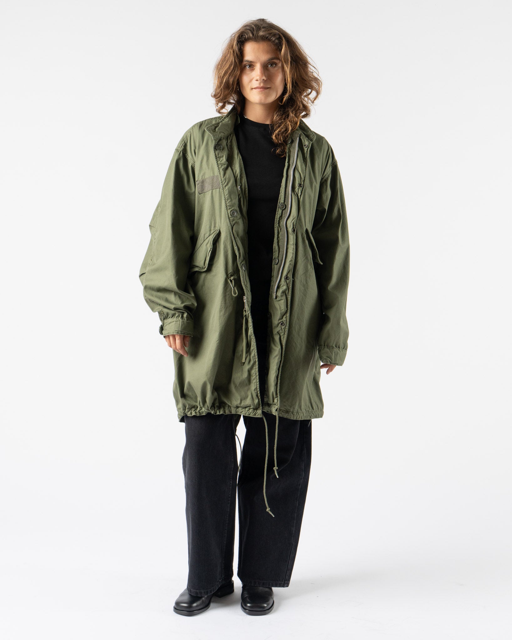 orSlow Denim Half Coat in 6 Month Wash Curated at Jake and Jones