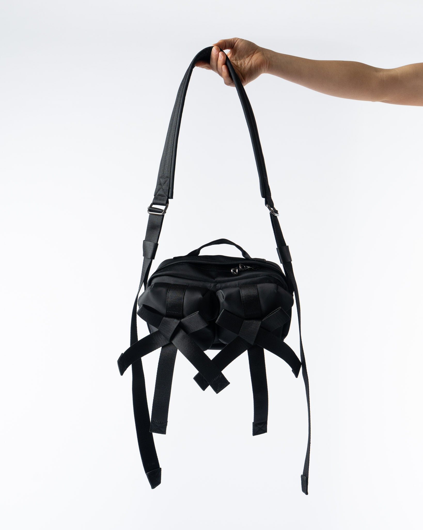Simone Rocha Classic Bow Crossbody Bag in Black Curated at Jake