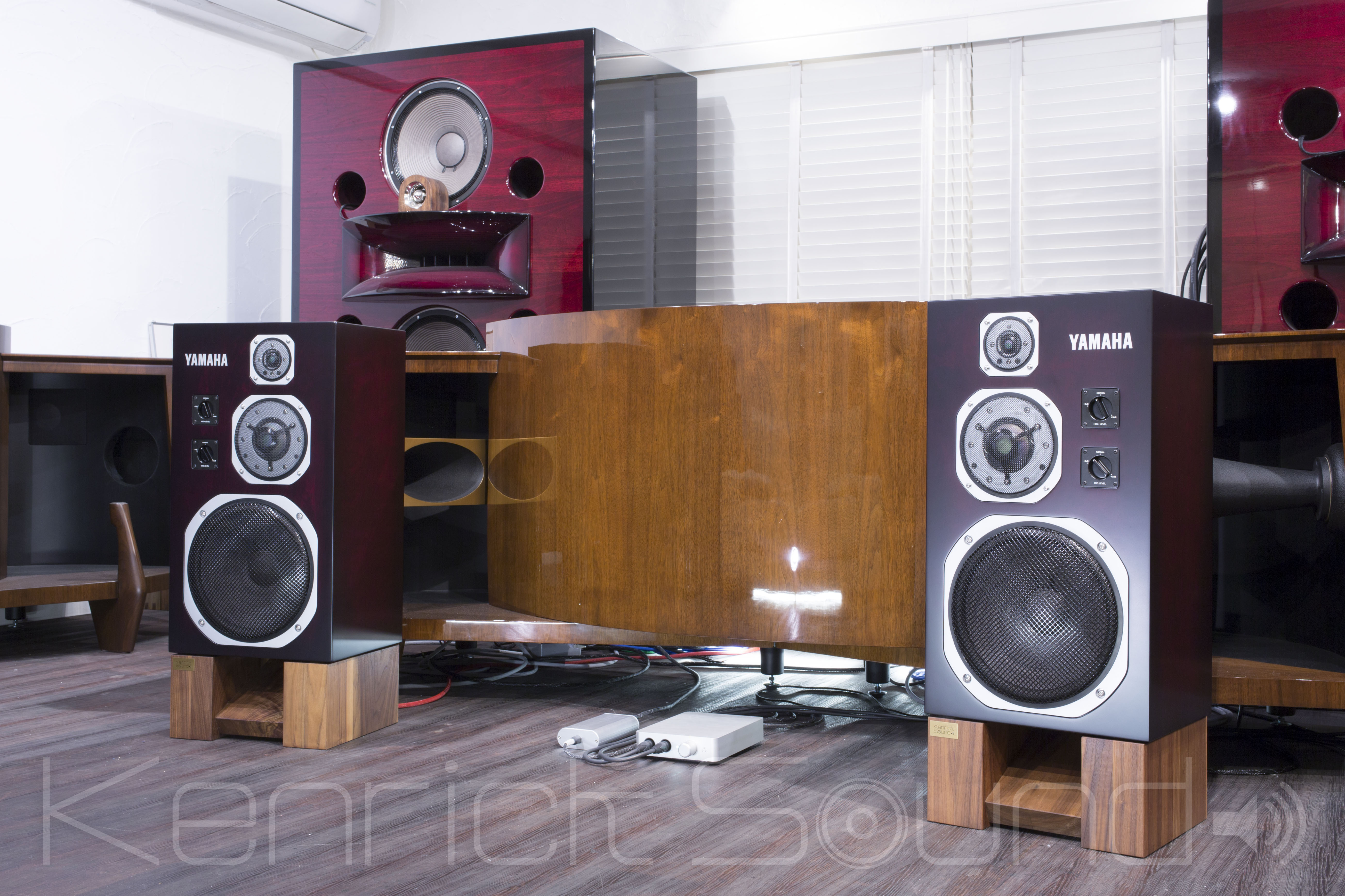 驚愕音 YAMAHA NS-1000M パーフェクトレストア ボルドー仕上げ