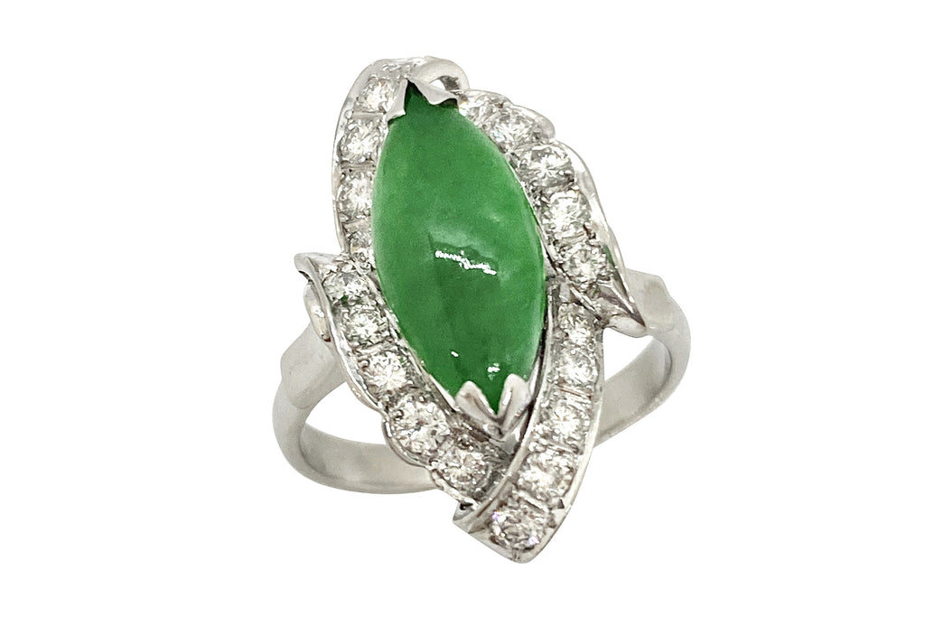 Jadeite Pt翡翠 ダイヤリング (NO.49009) – JEX宝石ギャラリー