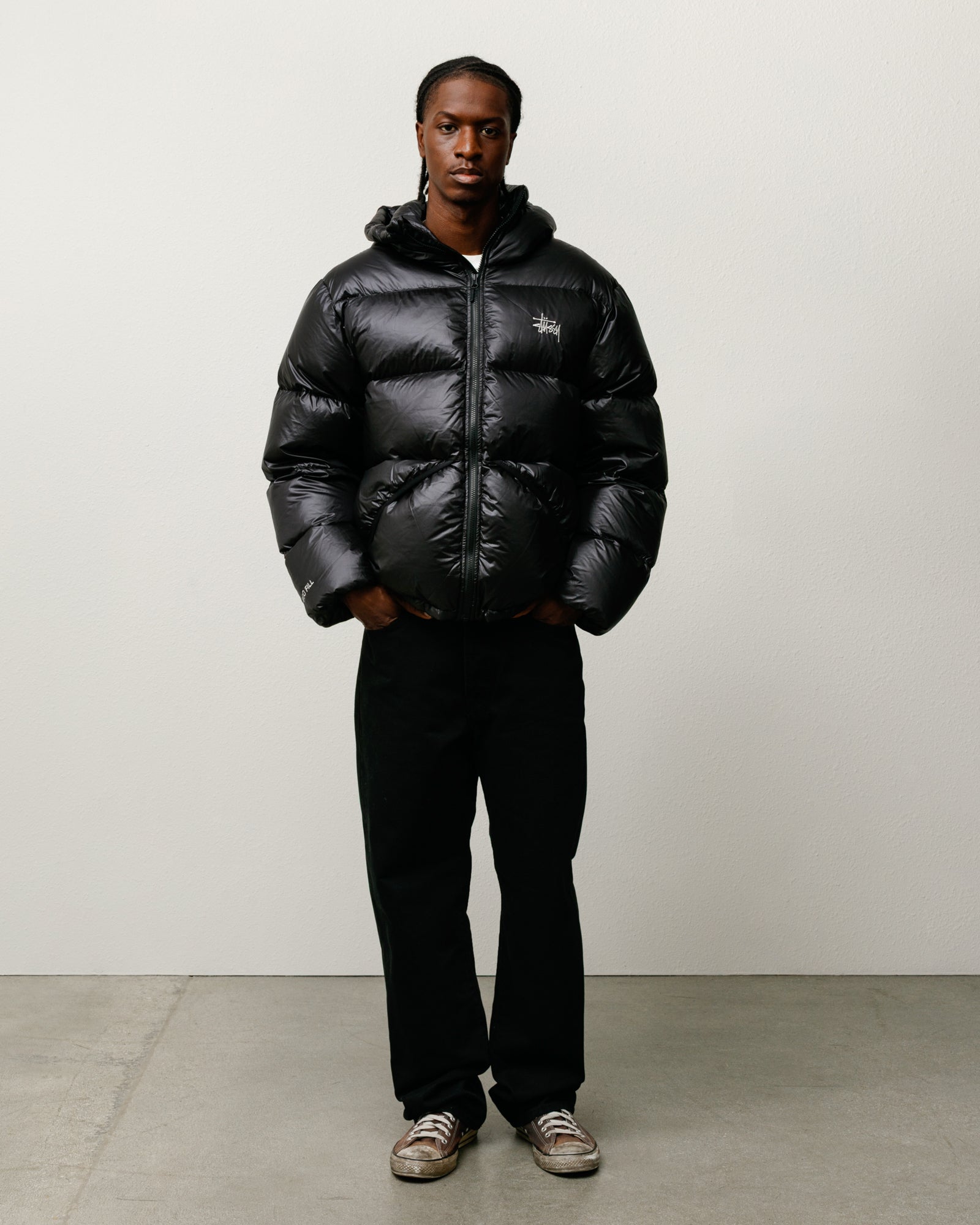 Micro Ripstop Down Parka – Jet Black | Outerwear | Stüssy Japan