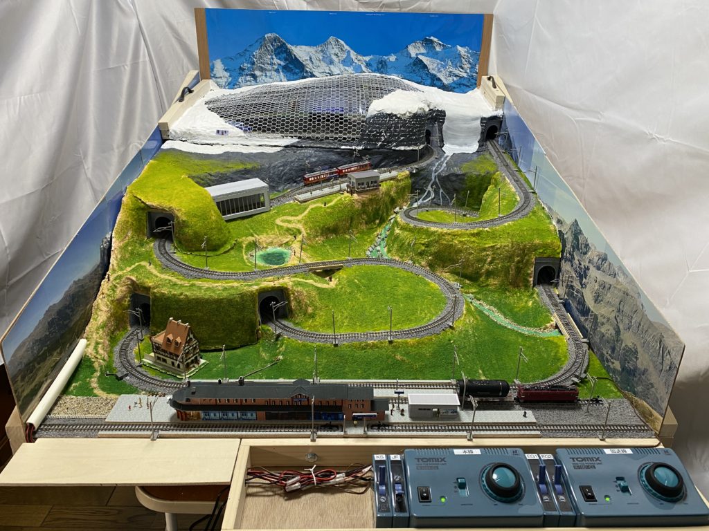 スイス登山鉄道Nゲージ・ジオラマ – アマチュア無線JR1FGR 創意と工夫