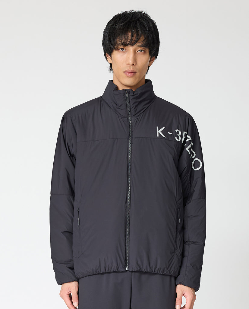 0_060_V スリット入りストレッチ中綿 スタンドカラーブルゾン