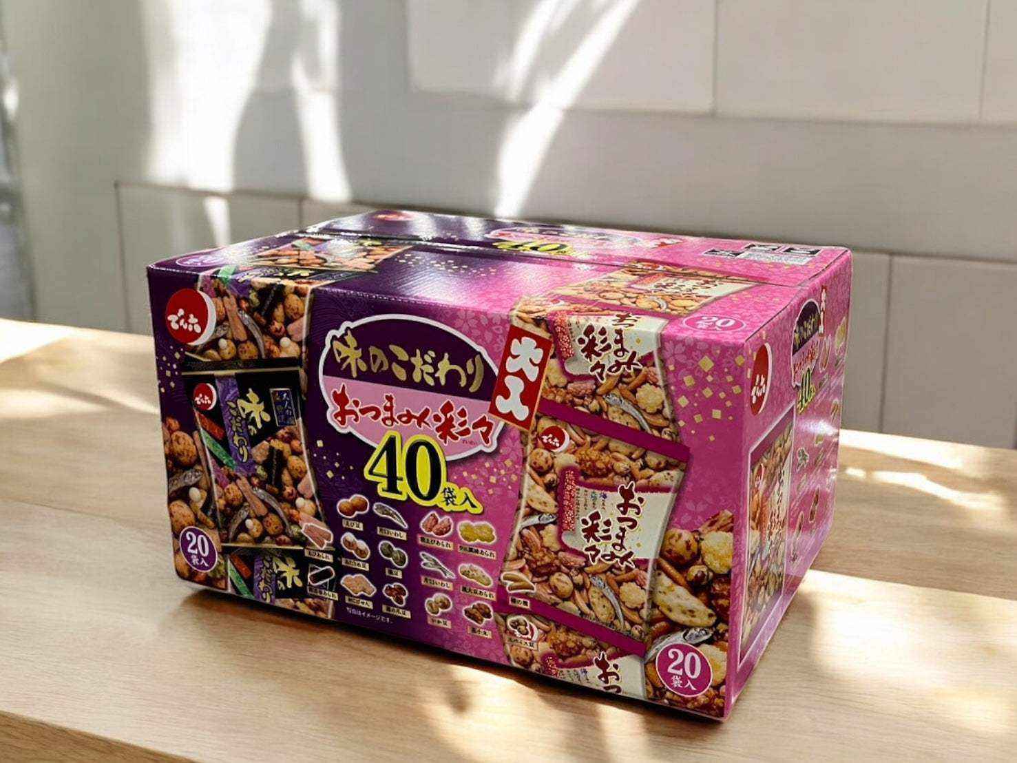 でん六 大入り40袋でん六 味のこだわり20袋 おつまみ彩々 20袋 合計40