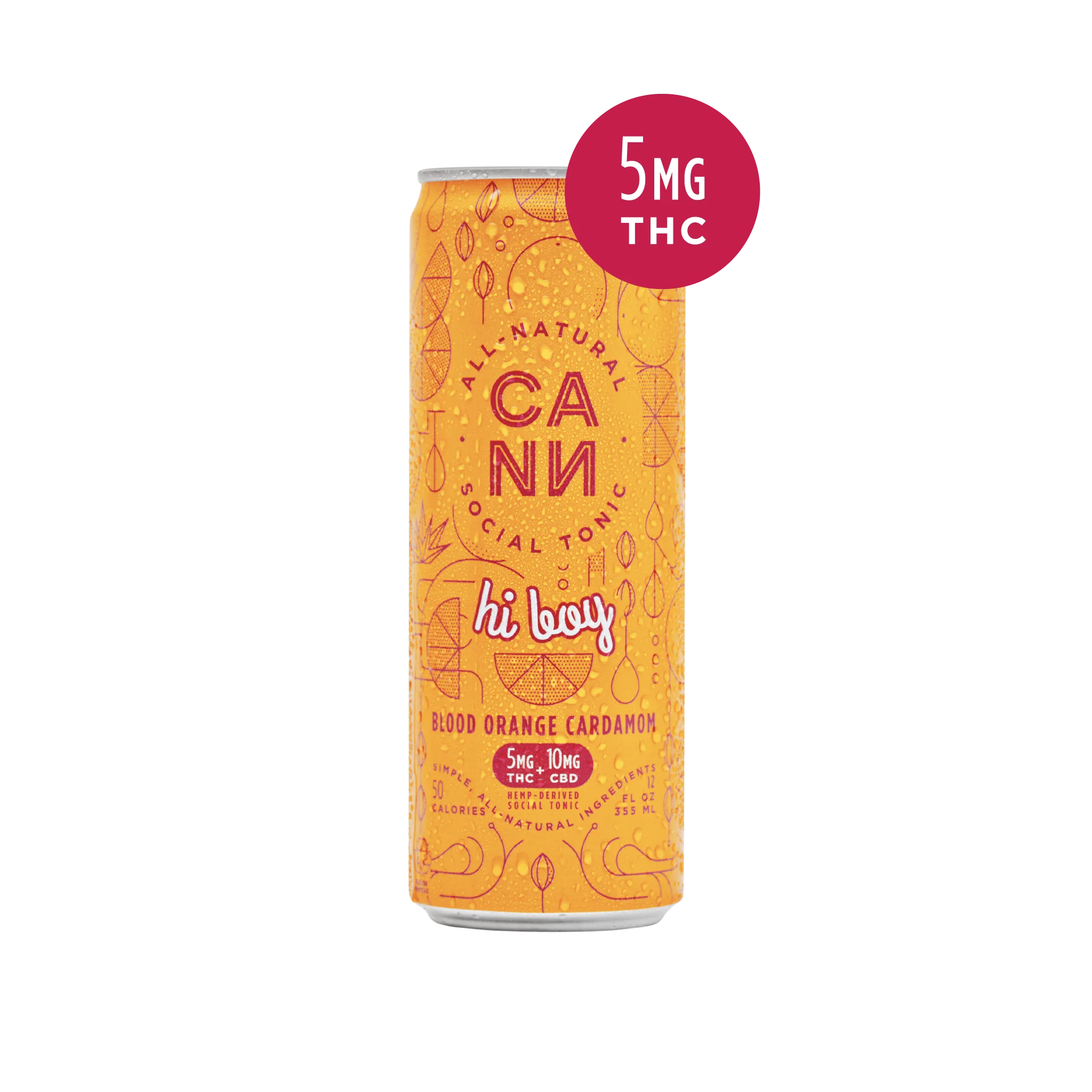 CANN Hi Boy Cannabis Infused Social Tonic | Blood Orange Cardamom