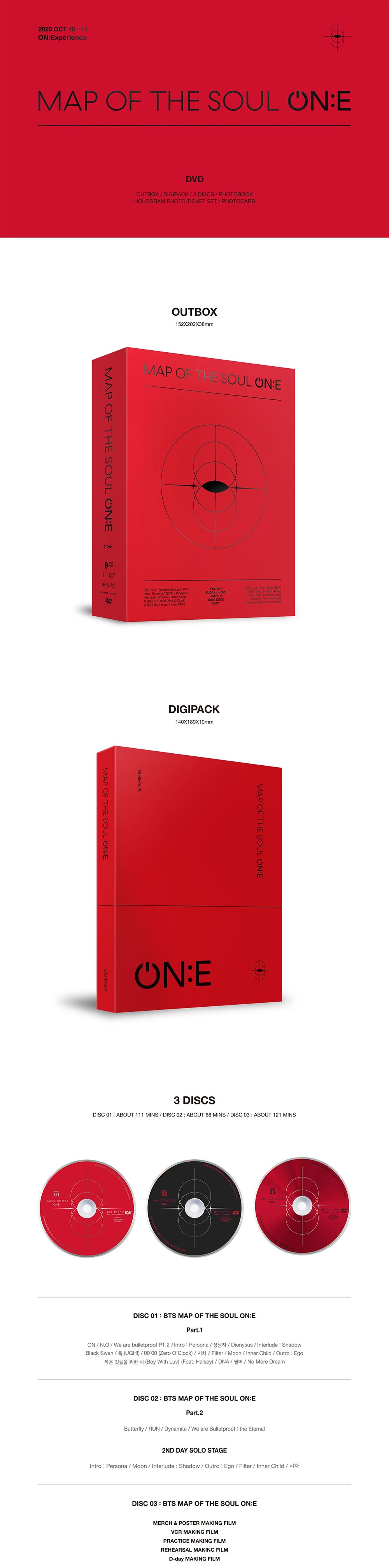 BTS - Map of the Soul ON:E DVD – Choice Music LA