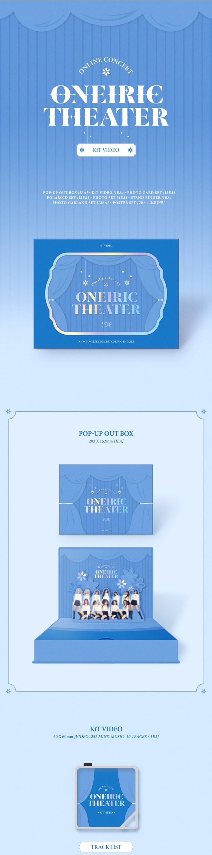 IZ*ONE - ONLINE CONCERT [ONEIRIC THEATER] KIT VIDEO / BLU-RAY