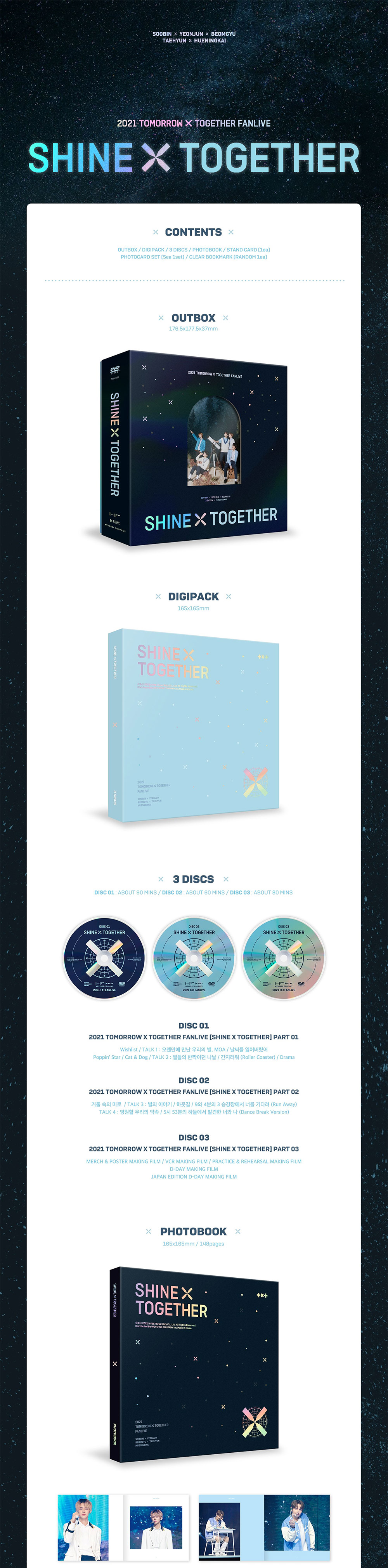TXT 2021 Fanlive Shine X Together DVD – Choice Music LA