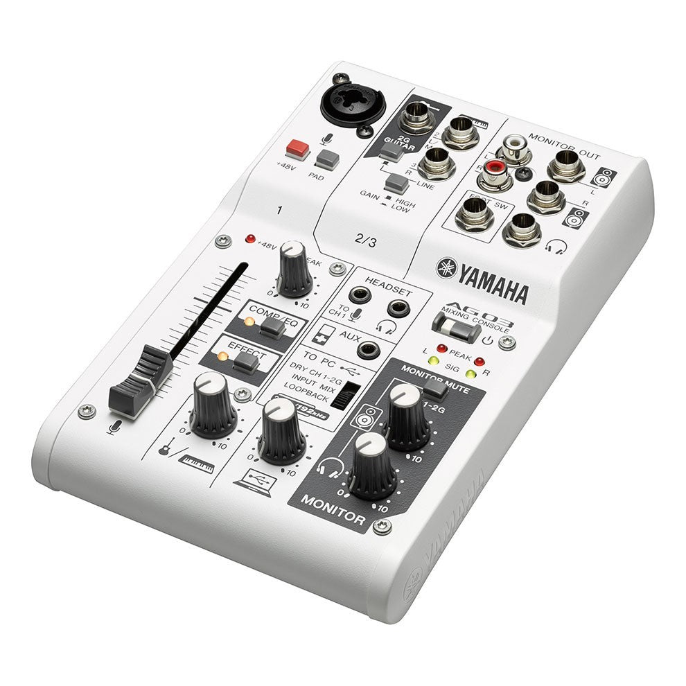 Yamaha AG03 Three Channel Mixer and USB Audio Interface WEBCAST