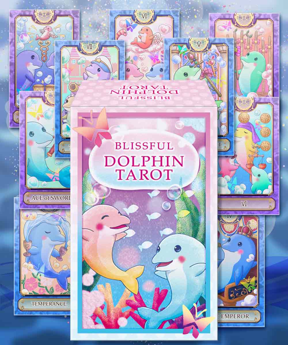 イルカ かわいい タロットカード】BLISSFUL DOLPHIN TAROT ブリスフル