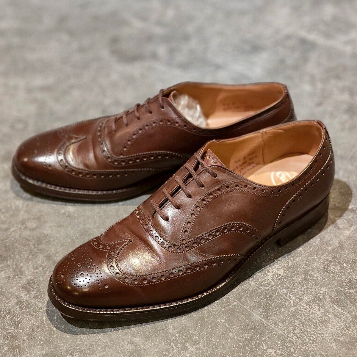 Church's】チャーチ チェットウインド 4都市 ウイングチップ カーフ