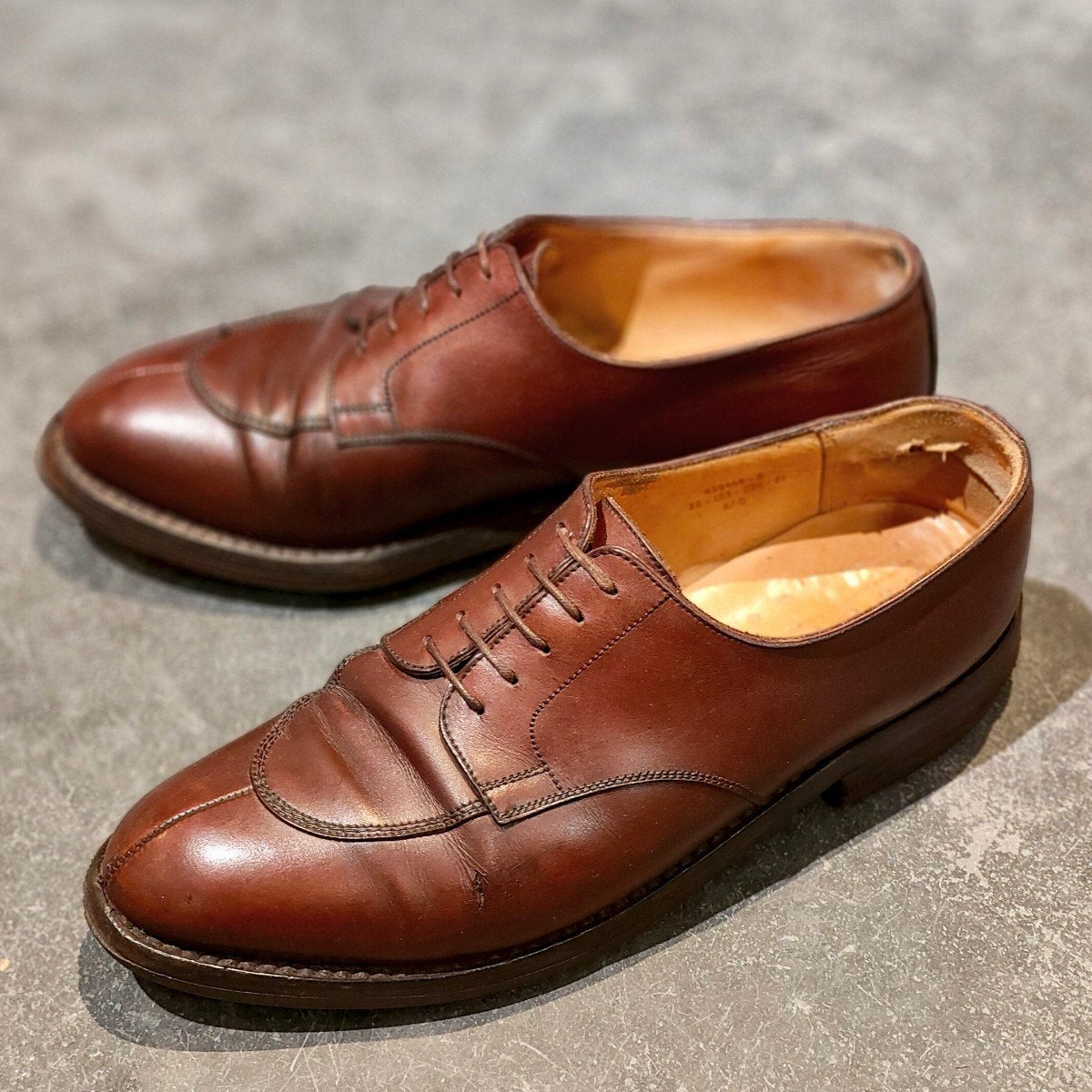 クラックあり【J.M.WESTON】ジェイエムウエストン 旧旧ロゴ 598 ハーフ