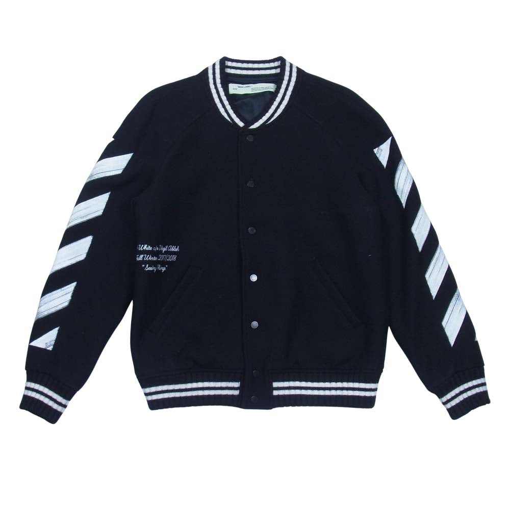 OFF-WHITE オフホワイト OMEA057F17015017 DIAG BRUSHED VARSITY