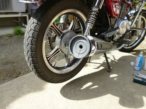 2018 5月3日 GN125－2F リアタイヤ交換 : GNランナーの