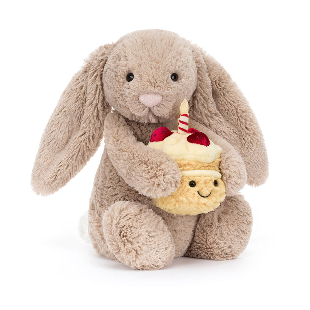 Bashful Beige Bunny Birthday by Jellycat – Pacifier Kids Boutique
