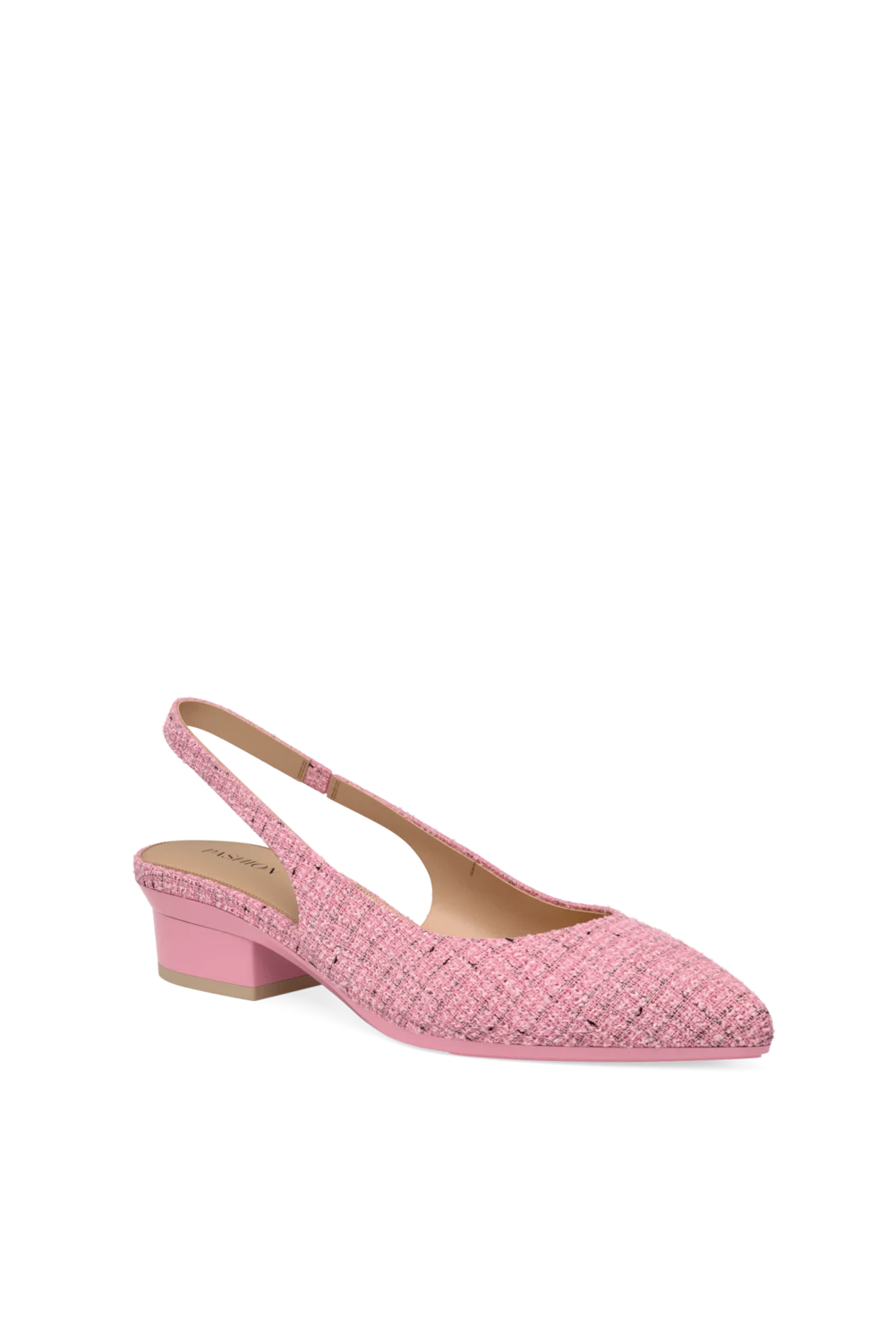 The Slingback - Pink Tweed - Final Sale