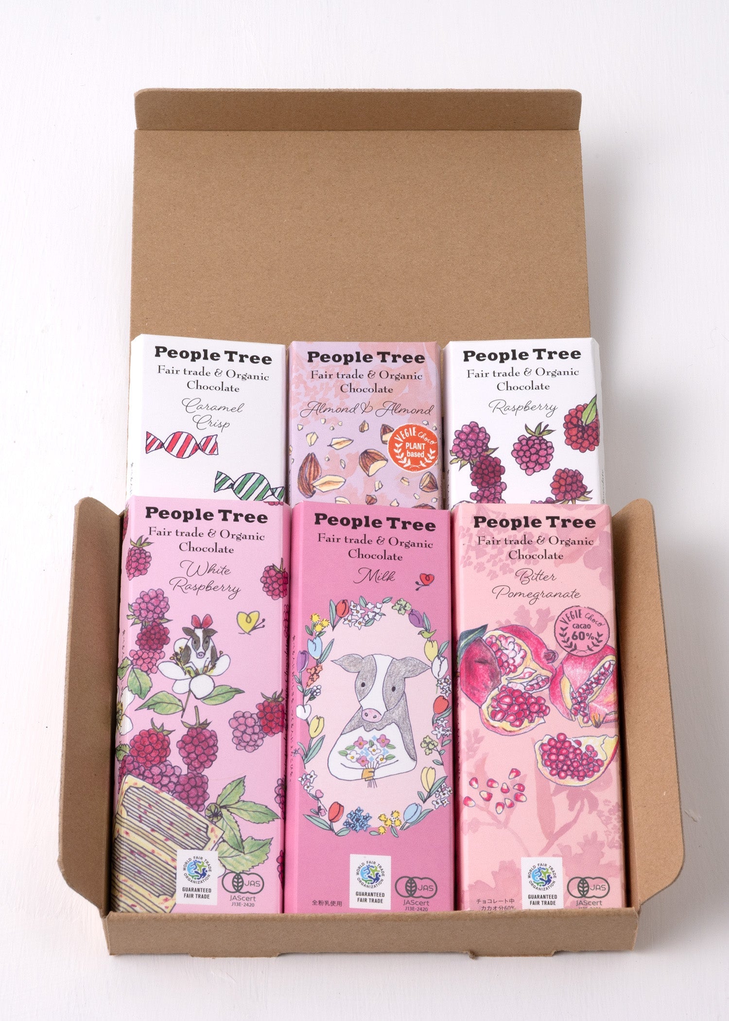 クラフトボックス入りフェアトレード＆オーガニック板チョコ・期間限定