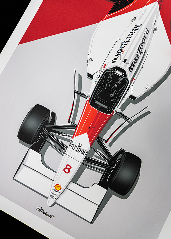 MCLAREN MP4/8 | ARTPRINT – Petrolheart