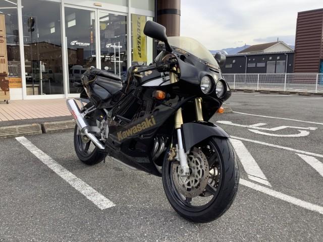 カワサキ ZXR250 前後タイヤ交換 ダンロップ Q5A 山梨県 甲府市