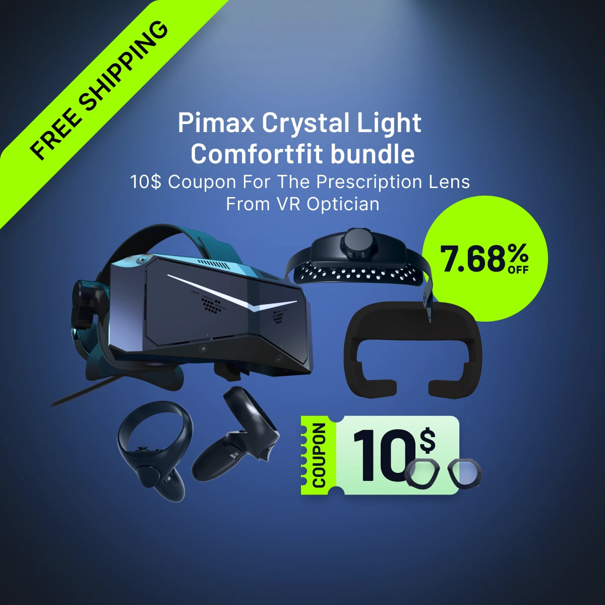 Purchase | Pimax Crystal Light comfortfit Bundle – Pimax Store