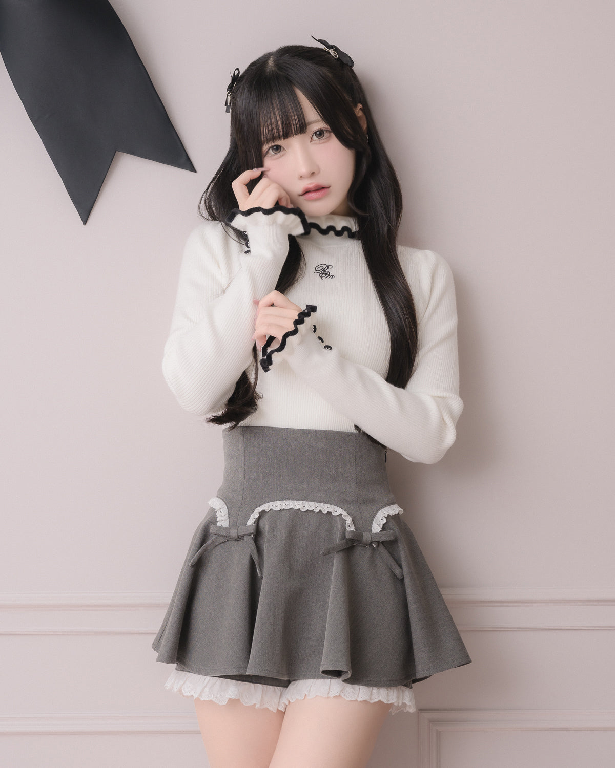 コルセットフリルフレアスカパン – pium