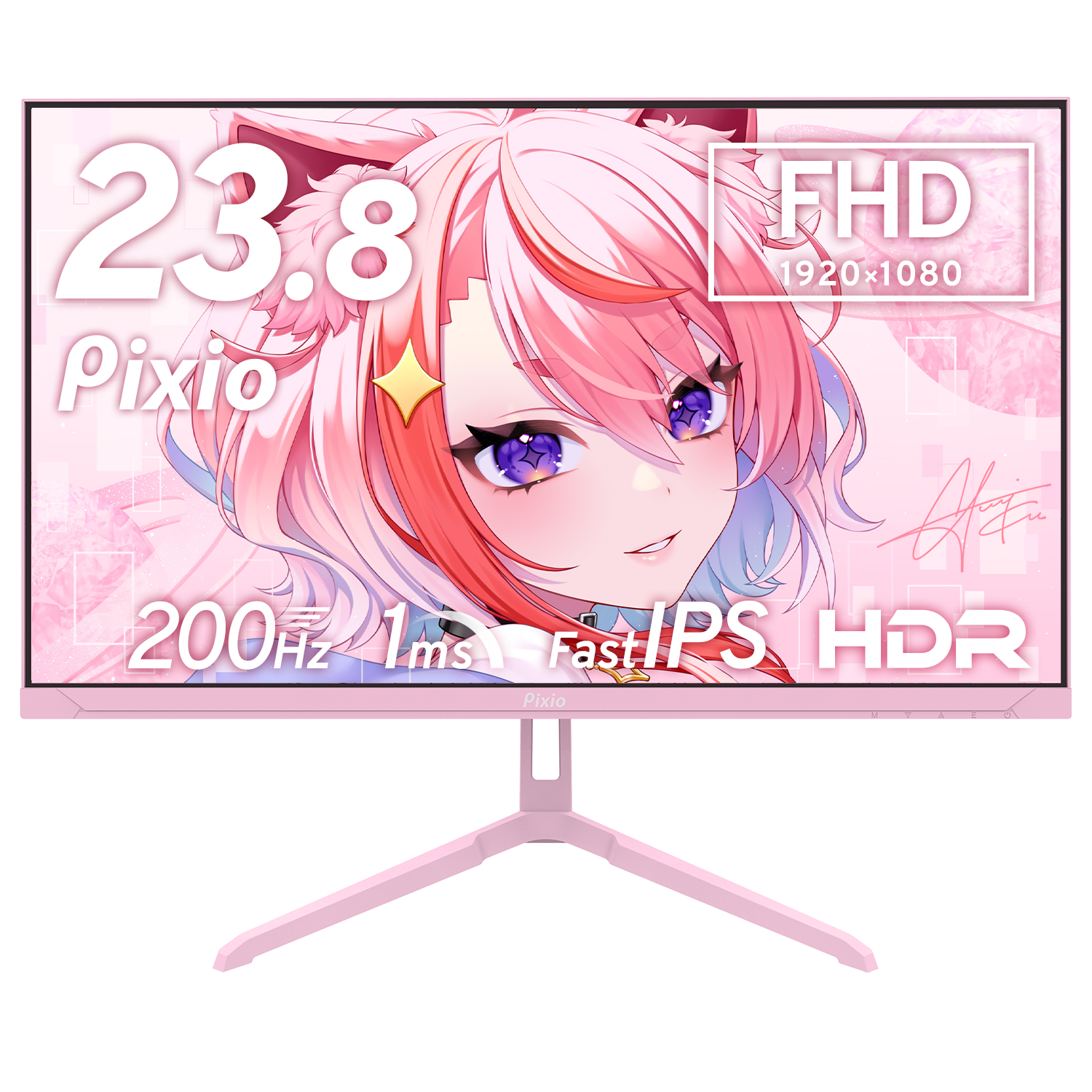 PX248WAVEK / パステルピンク | 23.8インチ 200Hz FHD FastIPS