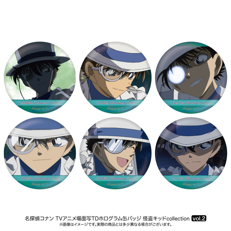 BOX】名探偵コナン 場面写トレーディングホログラム缶バッジ 怪盗