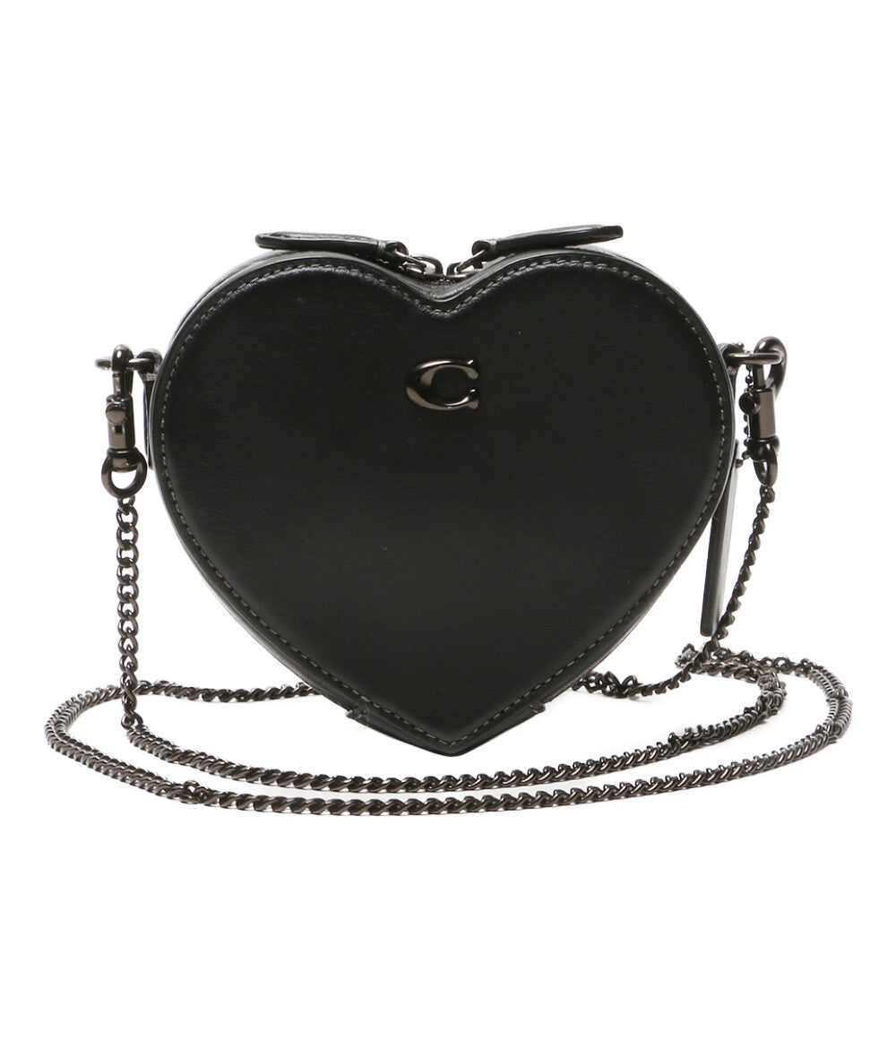 COACH チェーンショルダーバッグ ハート クロスボディ 14 レディース