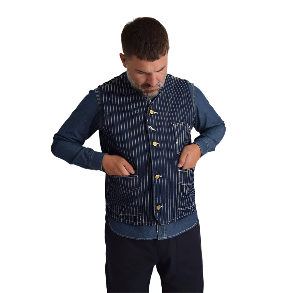 Bronson 12oz Wabash Denim 1930's Railway Work Vest – Rivet
