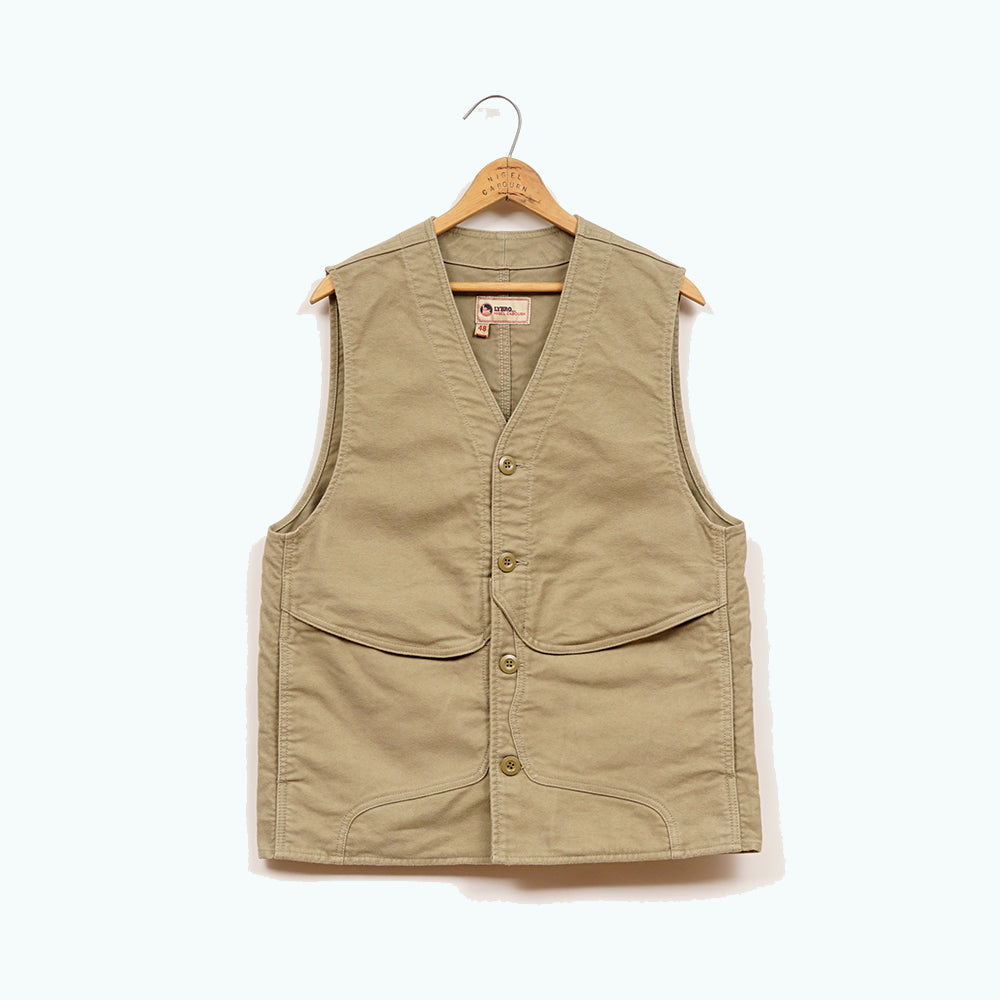 Nigel Cabourn Lybro Green Moleskin Work Vest – Rivet Clothing Store