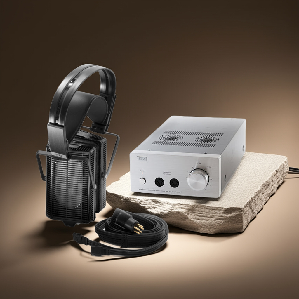 First Listen' Bundle SR-L500MKII + SRM-500T – STAX Headphones