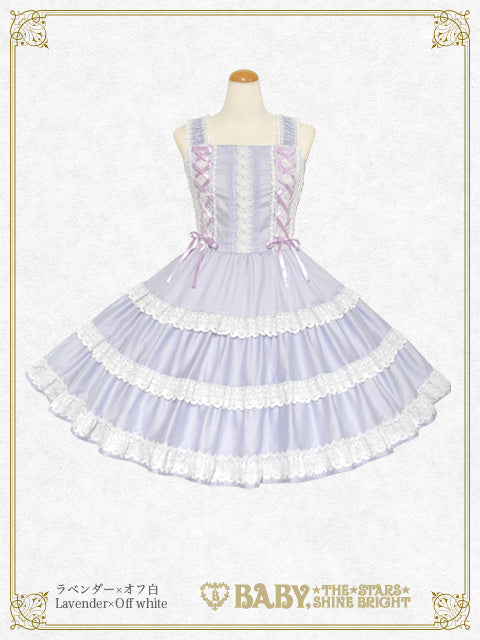 予約】ミルフィーユジャンパースカート（綿サテン） – BABY, THE STARS