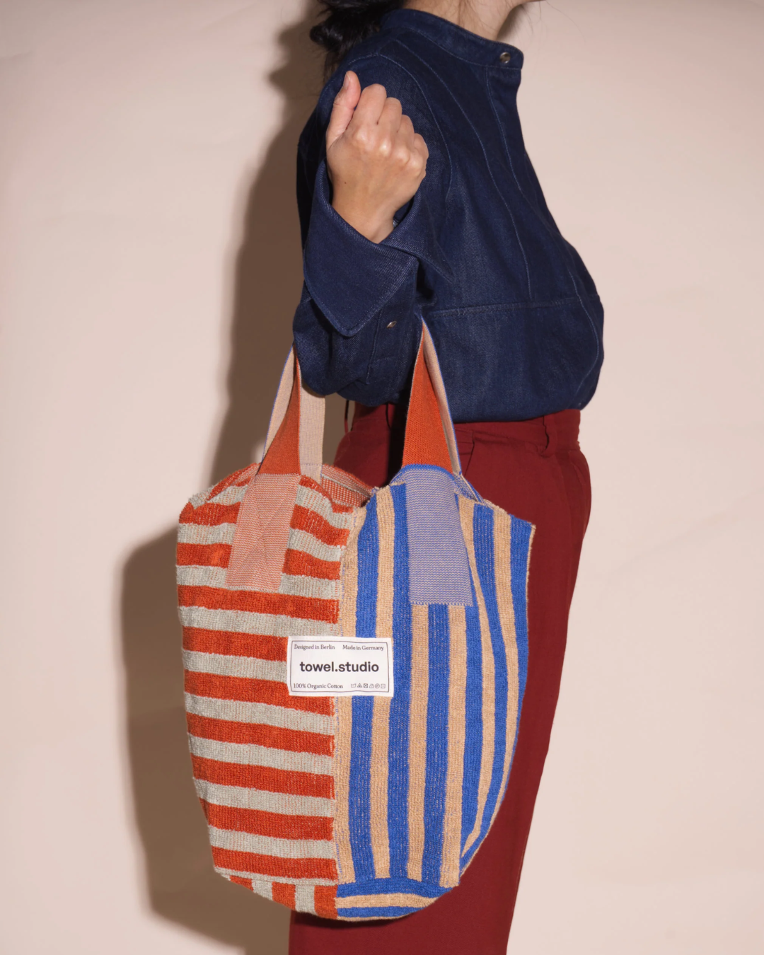 towel.studio タオルスタジオ Crosswalk ミニトートバッグ | Teracotta