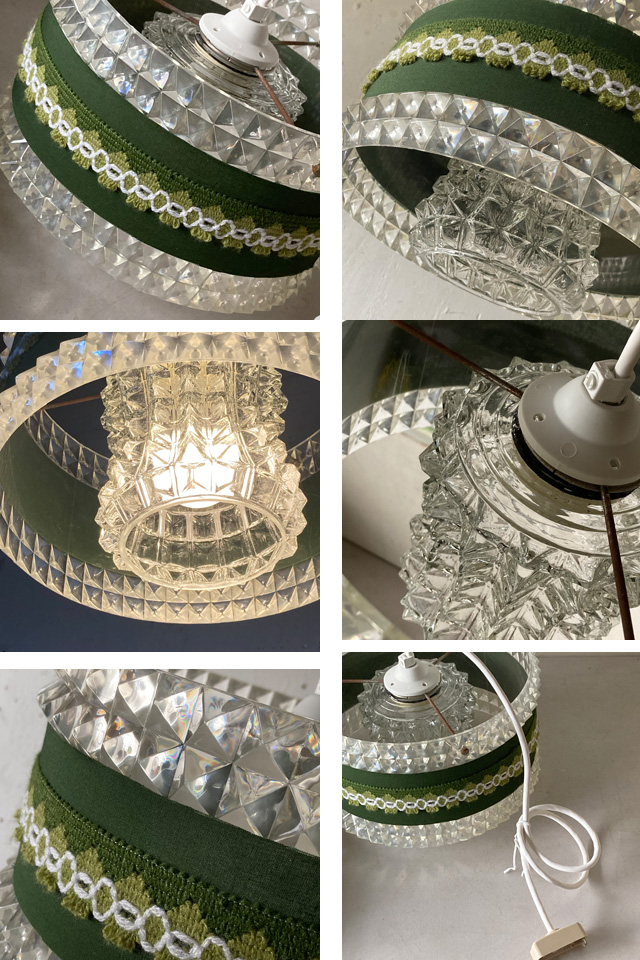 ヴィンテージ レトロポップ ペンダントランプ 照明 70年代 スペースエイジ