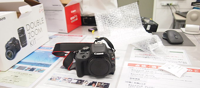 Canon EOS Kiss x7 購入後、電源が入らない故障で銀座まで行ってきまし