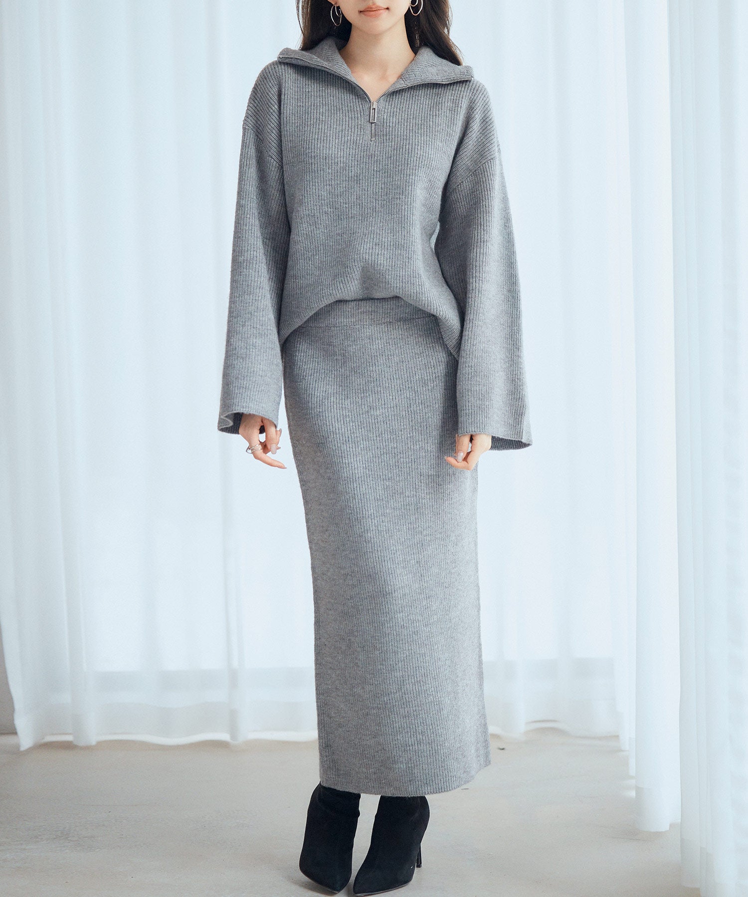 着回し拔群ニットセットアップsdp8043 グレー – [公式]SAISON DE